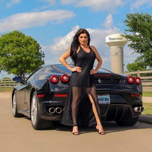 Long Black Lace Dress / Cover Up